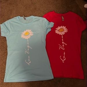 2 small Las Vegas shirts never been worn but no tags